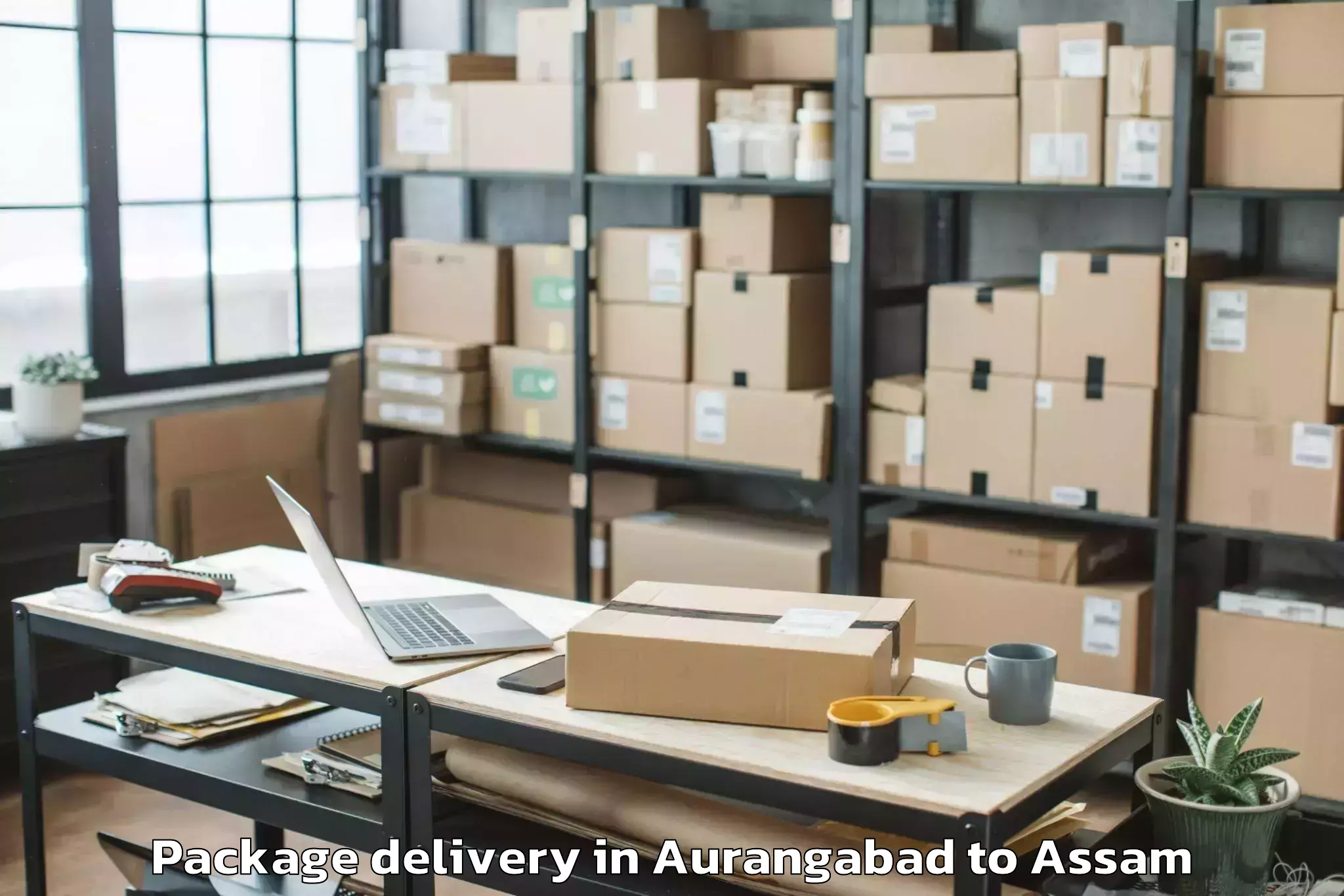 Easy Aurangabad to Marigaon Package Delivery Booking